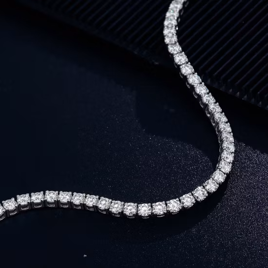 3mm Def Moissanite Diamond Tennis Bracelet 7inch 16cm Wist Tennis Bracelet Silver 925 for Women