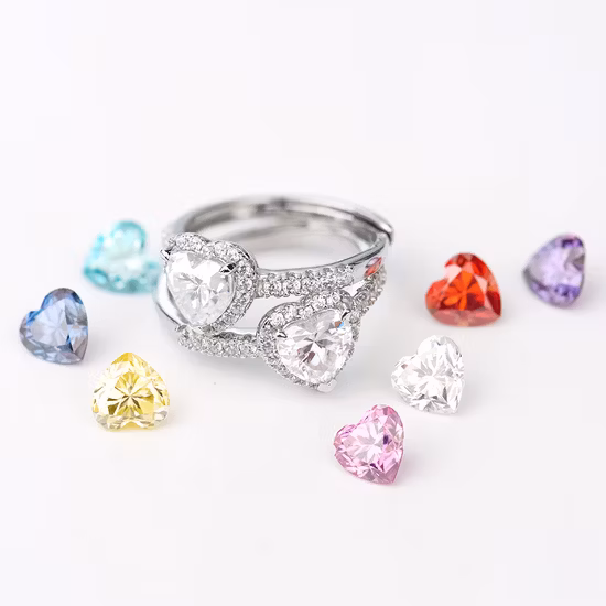 Excelente corte de coração vvs moissanite preço de atacado cor d pedra preciosa de moissanite solta para brincos de anel colar fabricação de joias