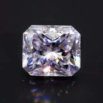 Pedra preciosa solta atacado corte radiante moissanite diamante cor definida pedra moissanite preço por peça