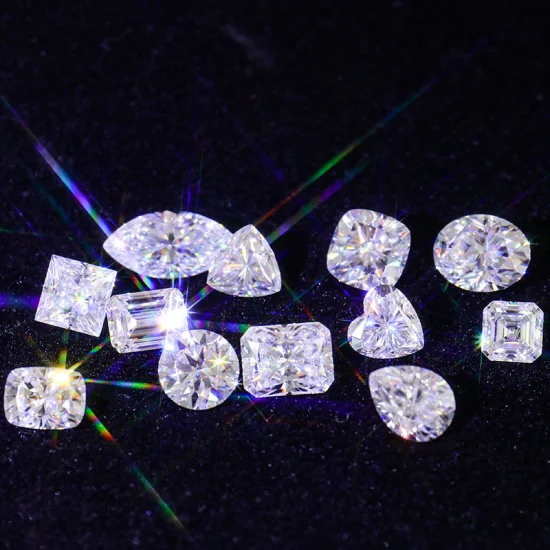 Provence Gem preço de atacado por quilate incolor redondo 8 corações setas cortadas moissanite diamante em relógio masculino brinco